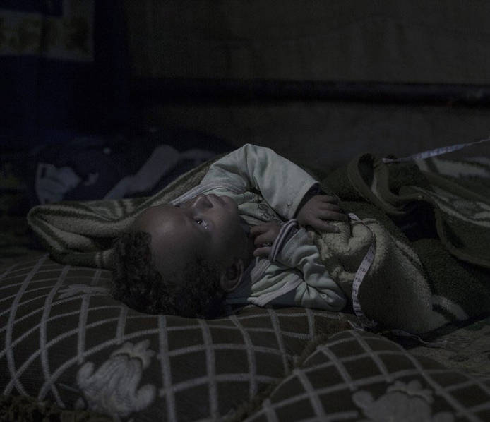 逃离叙利亚战火的儿童