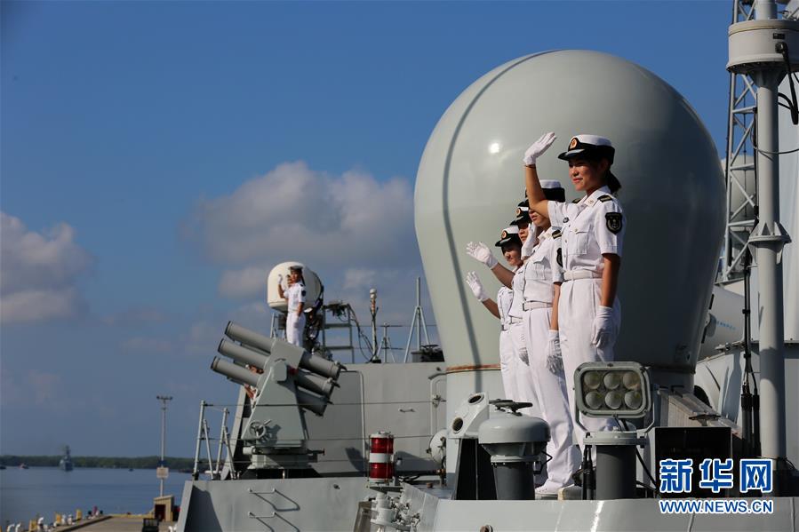 （国际）（4）中国海军舰艇编队抵达美国夏威夷访问