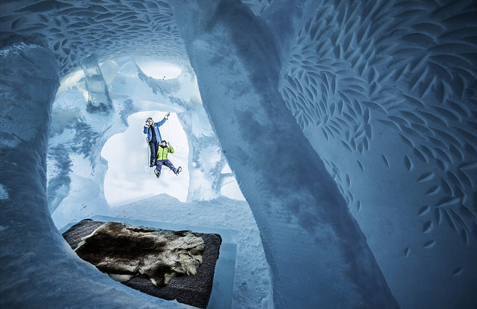 瑞典冰雪酒店开业 主题套房如梦幻水晶宫