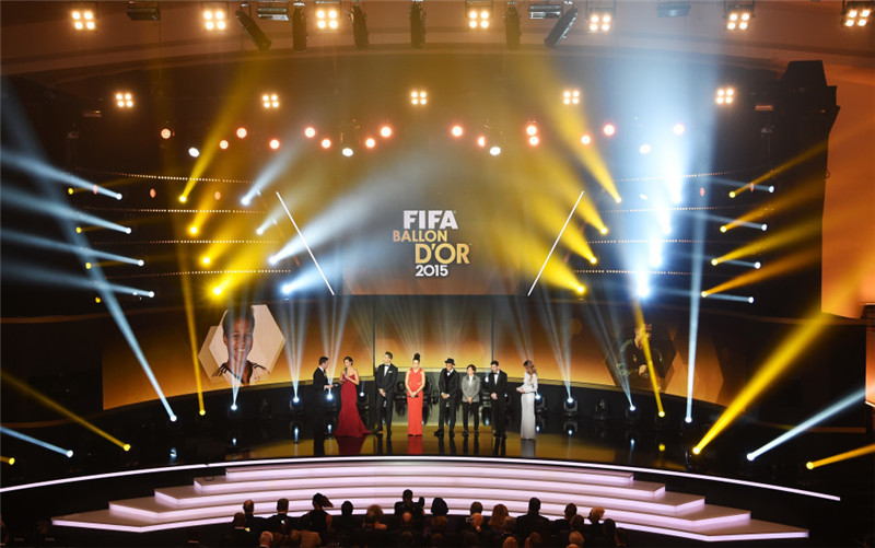 2015国际足联金球奖：梅西五次夺魁创历史