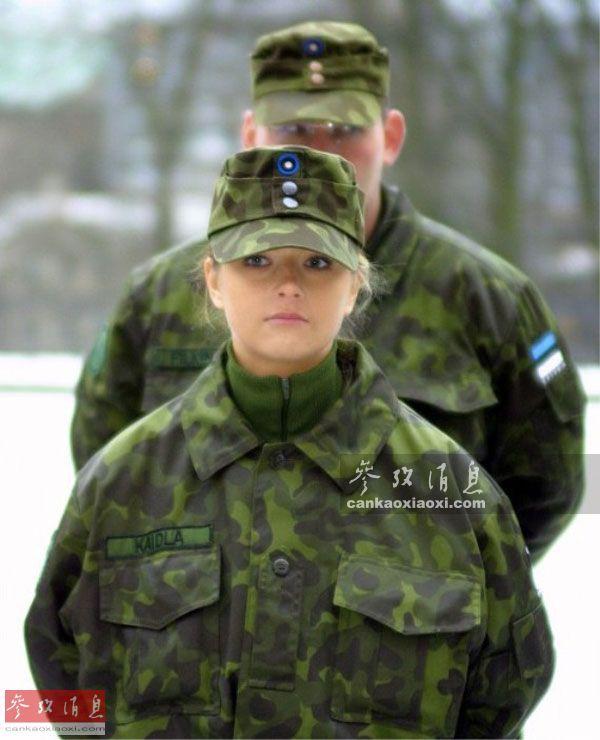 金发碧眼俏娇娃 北欧女兵咋那么漂亮
