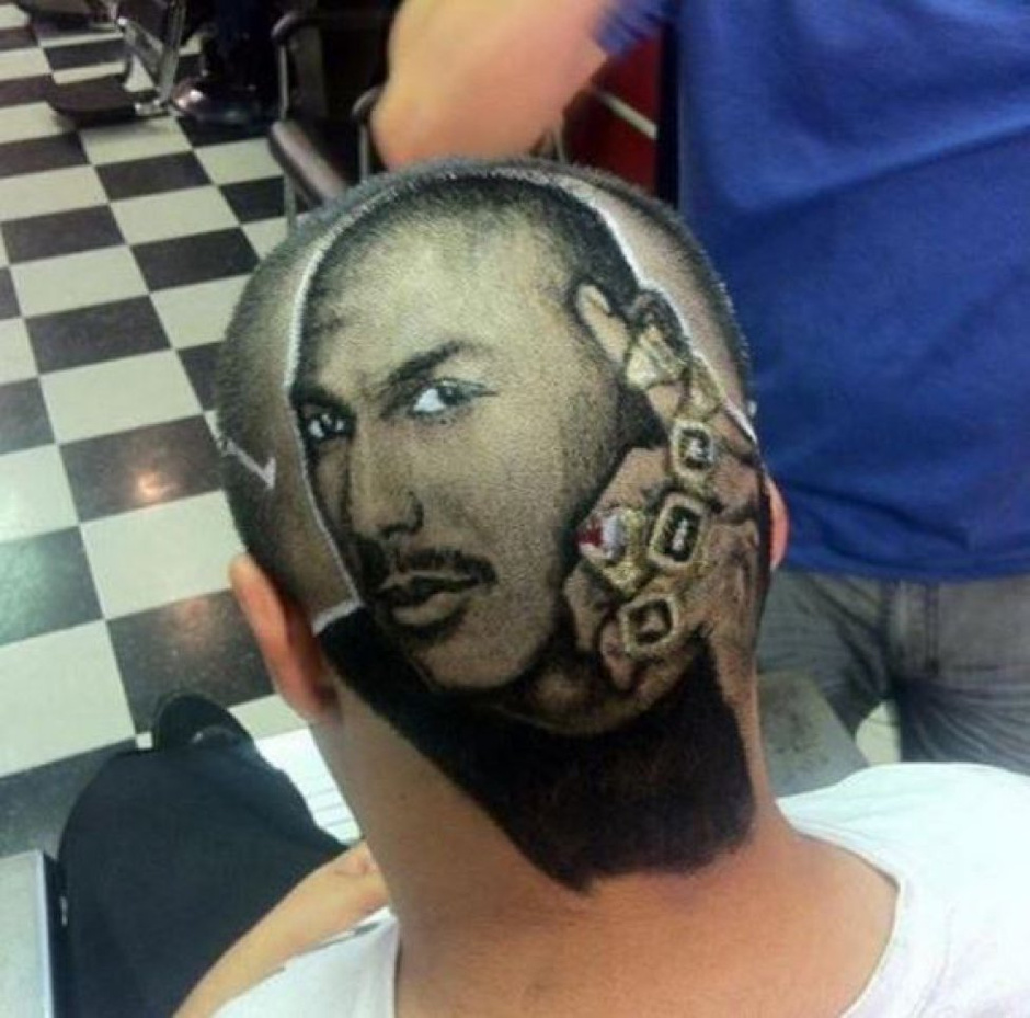 真爱粉！球迷发型追星 C罗梅西传神李小龙霸气(组图)