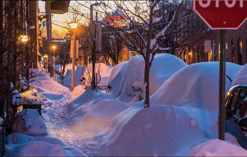 霸王级降雪洗礼美国东海岸 雪景如仙境