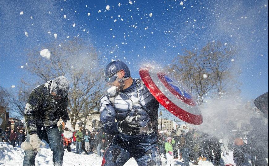 霸王级降雪洗礼美国东海岸 雪景如仙境