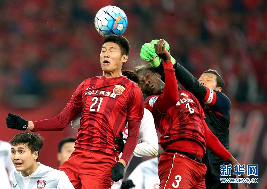 （体育）（2）足球&mdash;&mdash;亚冠资格赛：上海上港对阵泰国蒙通联队