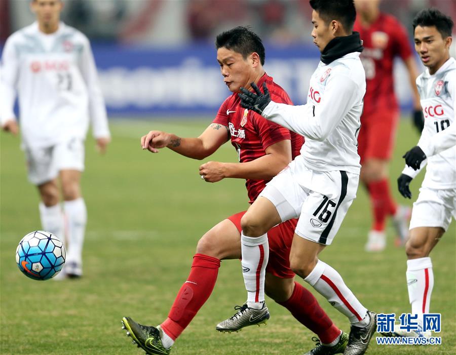 （体育）（7）足球&mdash;&mdash;亚冠资格赛：上海上港对阵泰国蒙通联队