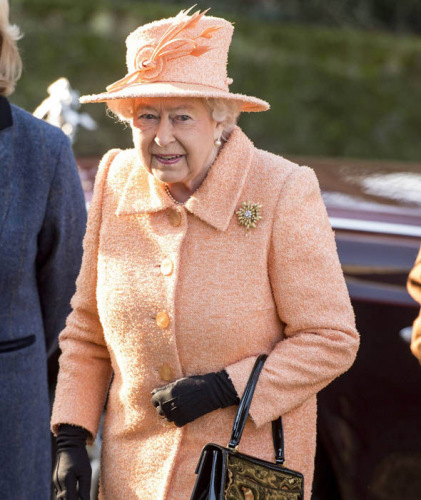 资料图：英国女王。