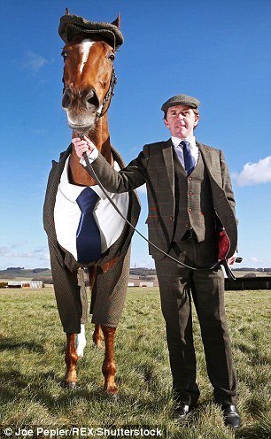 英设计师为赛马穿上西装领带奔赴赛马节