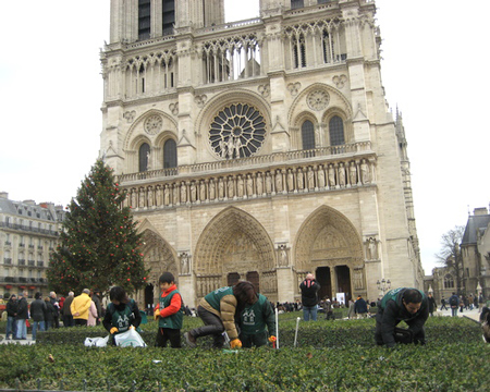 日本人难忍巴黎脏乱差 组团打扫卫生