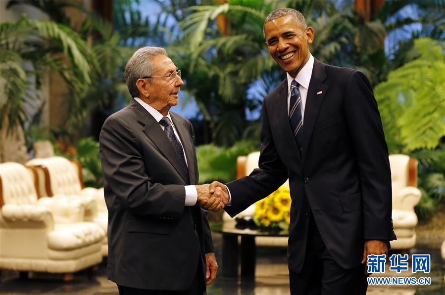 （国际）（4）劳尔&middot;卡斯特罗会见奥巴马 呼吁美取消封锁