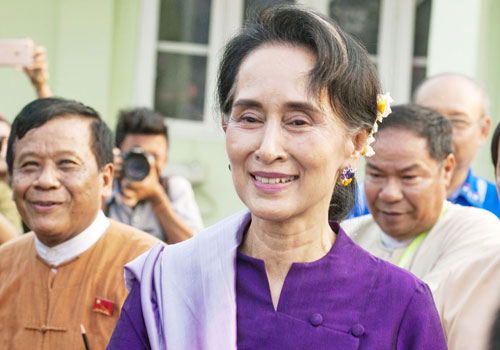 缅媒:昂山素季确定入阁 担任四个部长