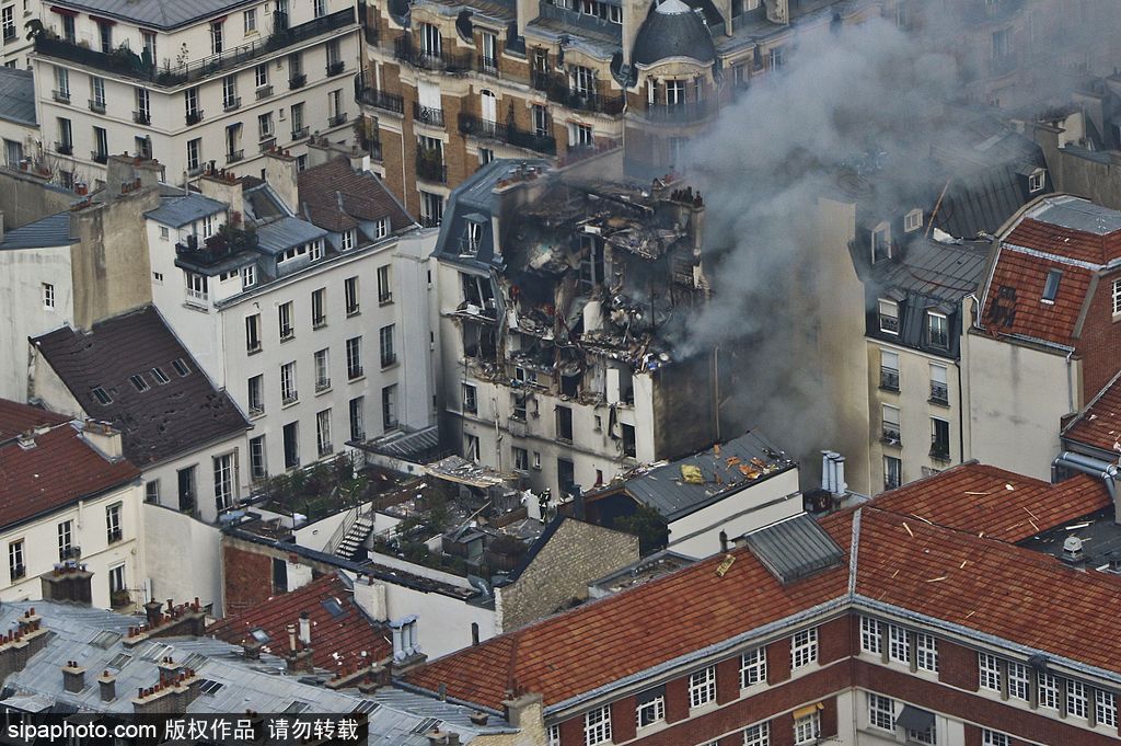 法国巴黎第六区发生煤气爆炸 17人受伤(高清组