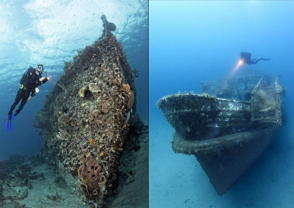 摄影师海底探险 揭秘大洋深处残骸之美