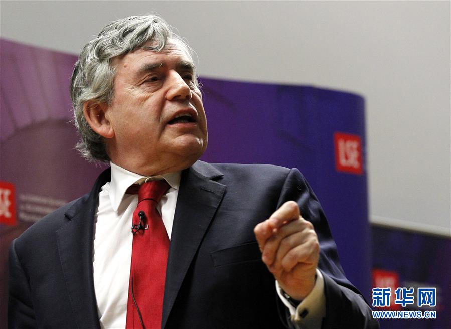 （国际）（2）英国前首相布朗发表公开演讲支持英国留欧