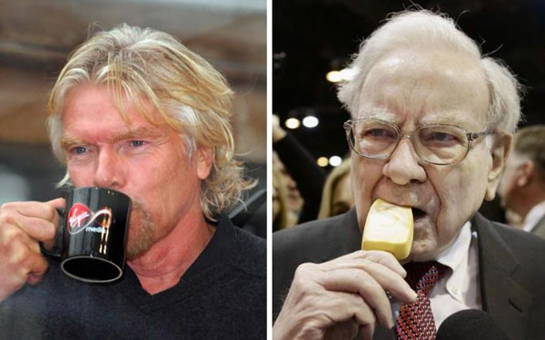 亿万富翁们的奇葩饮食习惯