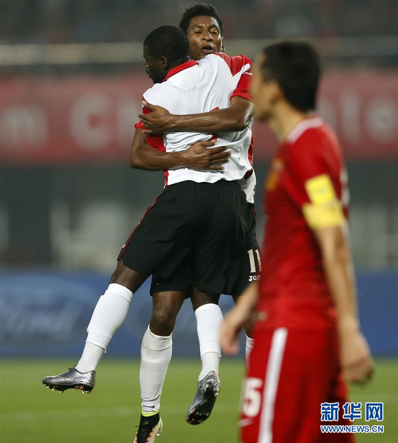 （体育）（7）足球&mdash;&mdash;热身赛：中国胜特立尼达和多巴哥