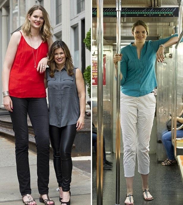 2米高女子&ldquo;高人一等&rdquo;的生活日常