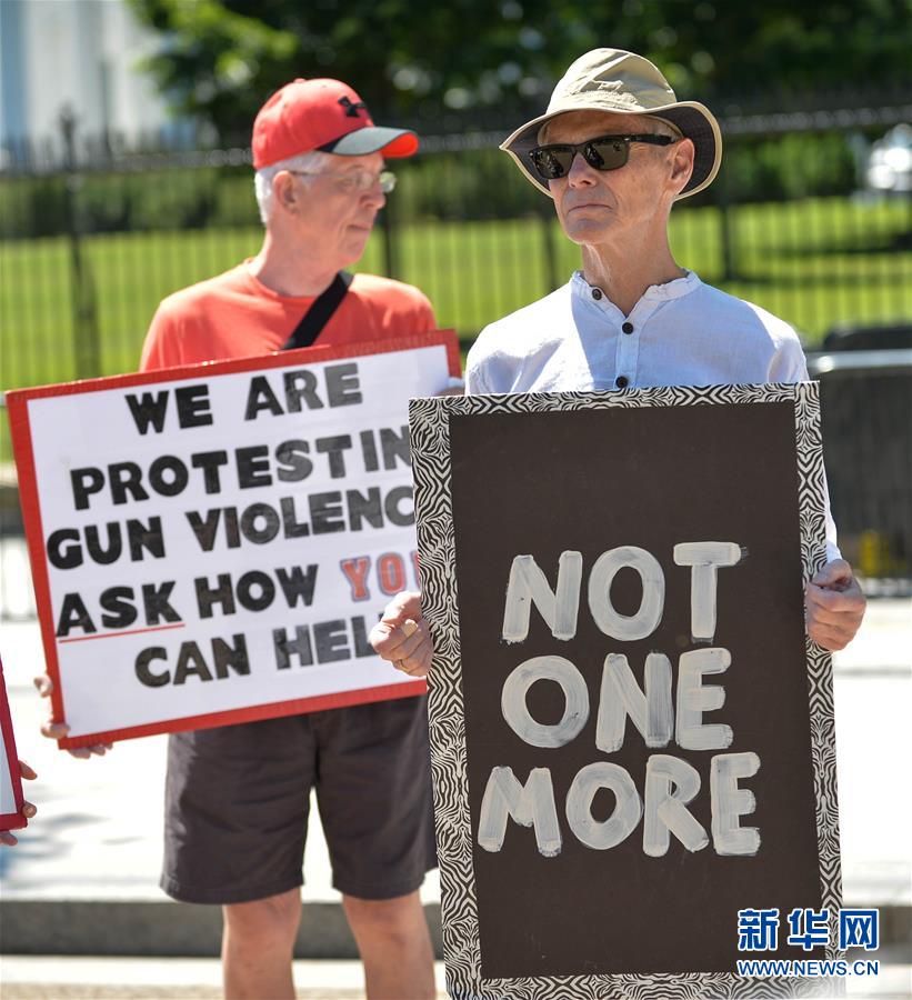 （国际）（1）白宫前举行防止枪支暴力集会