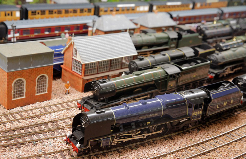 英老人花费233万元花园建铁路模型