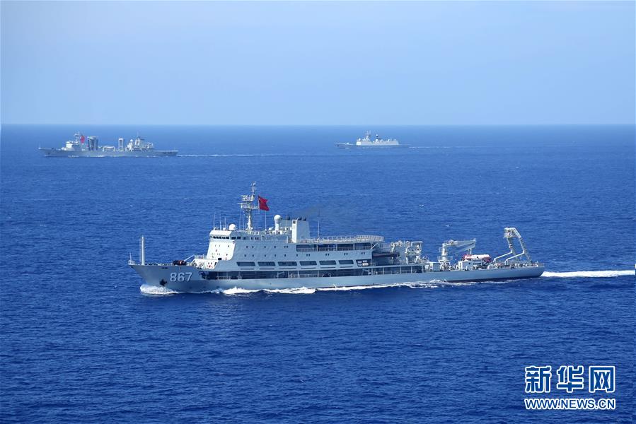 （军事）（3）中美海军在西太平洋举行战术机动演练