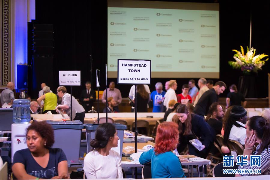 （国际）（2）英国脱欧公投结果陆续公布　两派支持率胶着