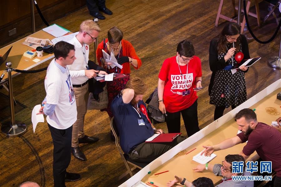 （国际）（3）英国脱欧公投结果陆续公布　两派支持率胶着