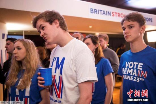 支持留欧的阵营在投票结果上落后。