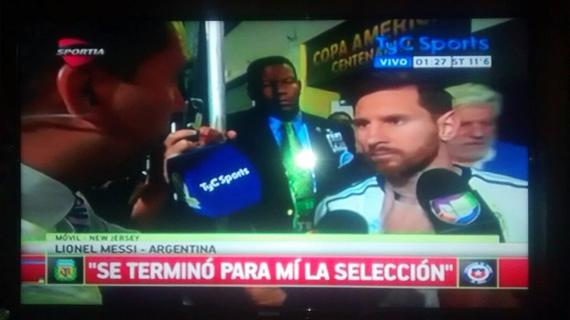 梅西宣布退出国家队