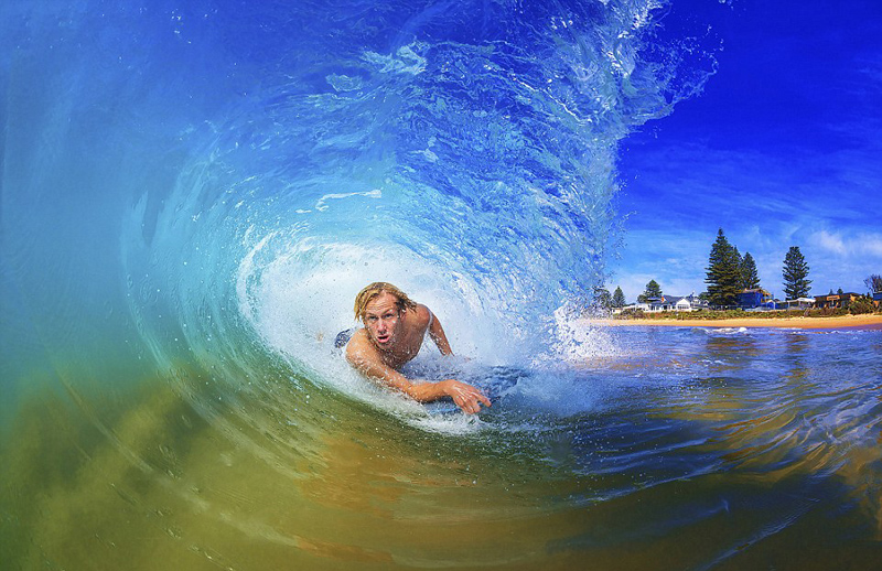 澳大利亚冲浪摄影师独特角度拍浪花 美轮美奂（图）【5】