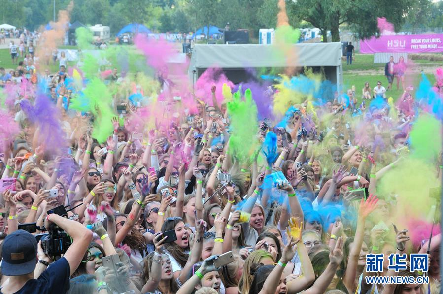 （国际）（2）拉脱维亚里加举办色彩节