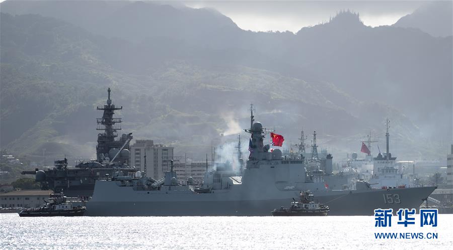 （国际）（5）参加&ldquo;环太平洋-2016&rdquo;军事演习的中国舰艇出海
