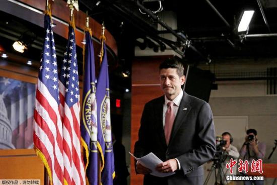 资料图：美国众院议长、共和党人保罗&middot;瑞安。