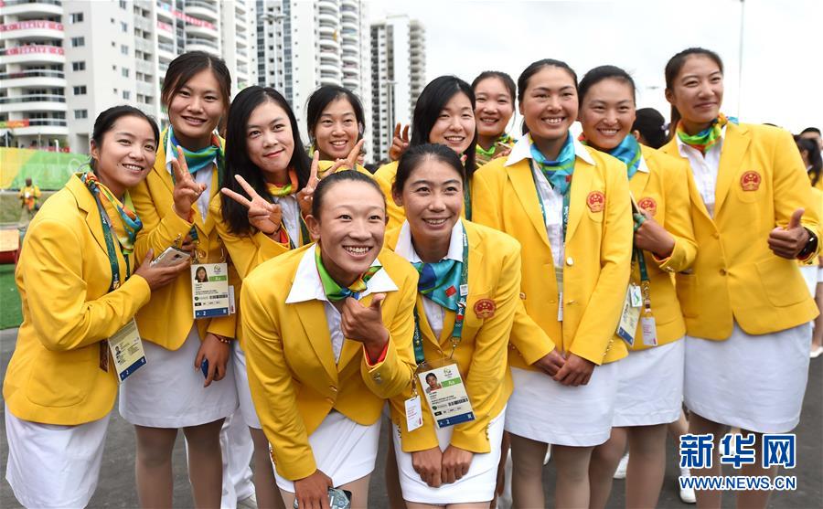 （里约奥运会）（5）中国代表团举行升旗仪式