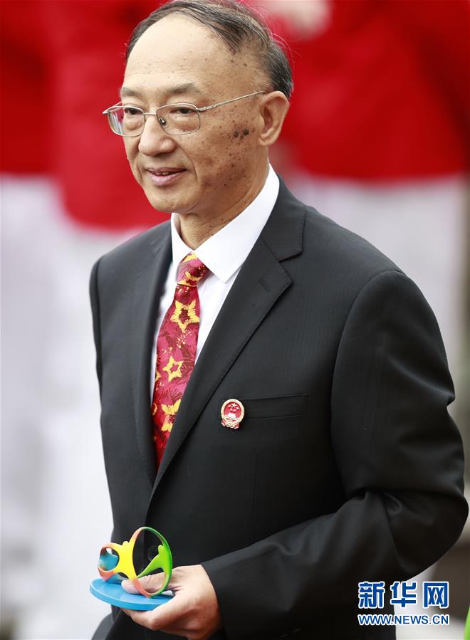 （里约奥运会)（9）中国体育代表团举行升旗仪式