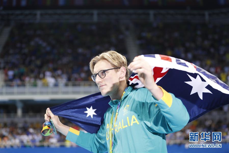 （里约奥运会&middot;领奖台）（3）游泳&mdash;&mdash;澳大利亚选手霍顿获男子400米自由泳金牌