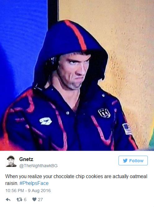 “菲尔普斯脸”爆红网络