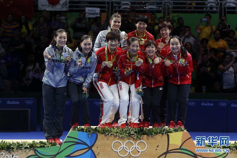 （里约奥运会&middot;领奖台）（7）乒乓球&mdash;&mdash;中国女队夺金