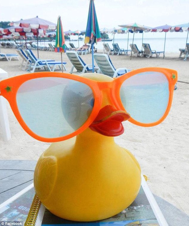 美小贼偷大黄鸭作伴 周游世界后还回