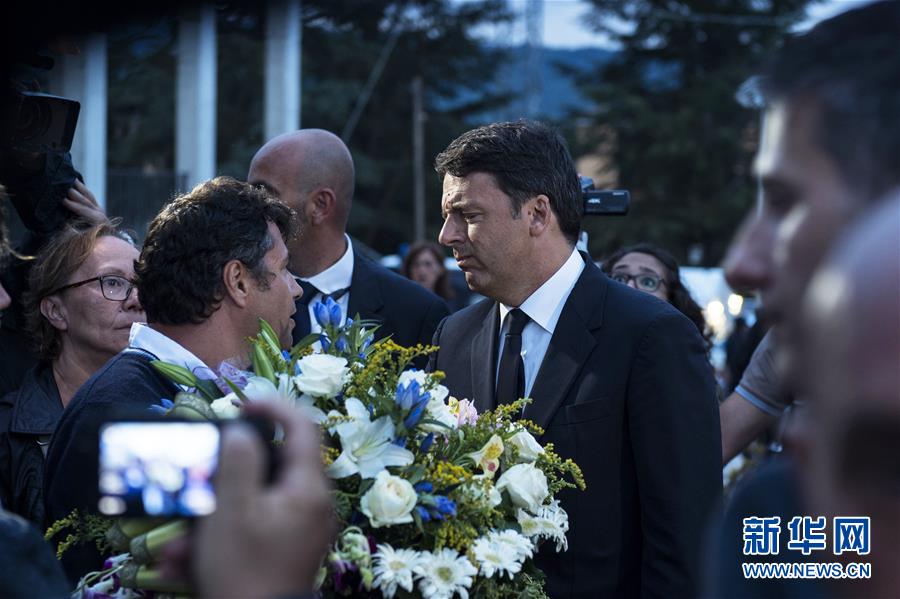 （国际）（3）意大利地震灾区为遇难者举办葬礼