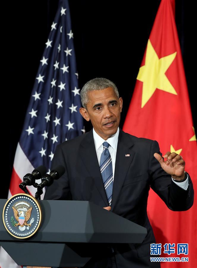 （杭州G20·XHDW）（1）美國總統奧巴馬在杭州舉行新聞發布會