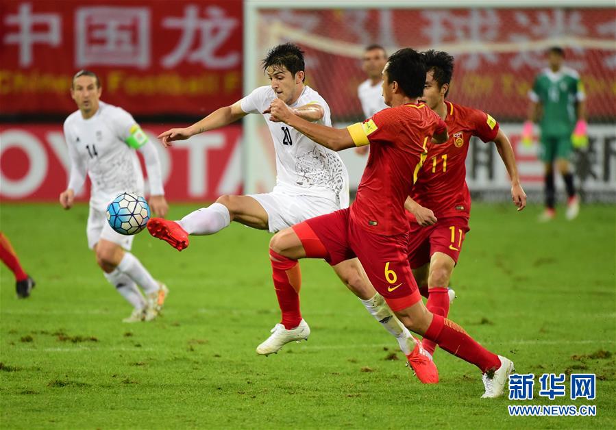 （体育）（39）足球&mdash;&mdash;世预赛：中国队战平伊朗队