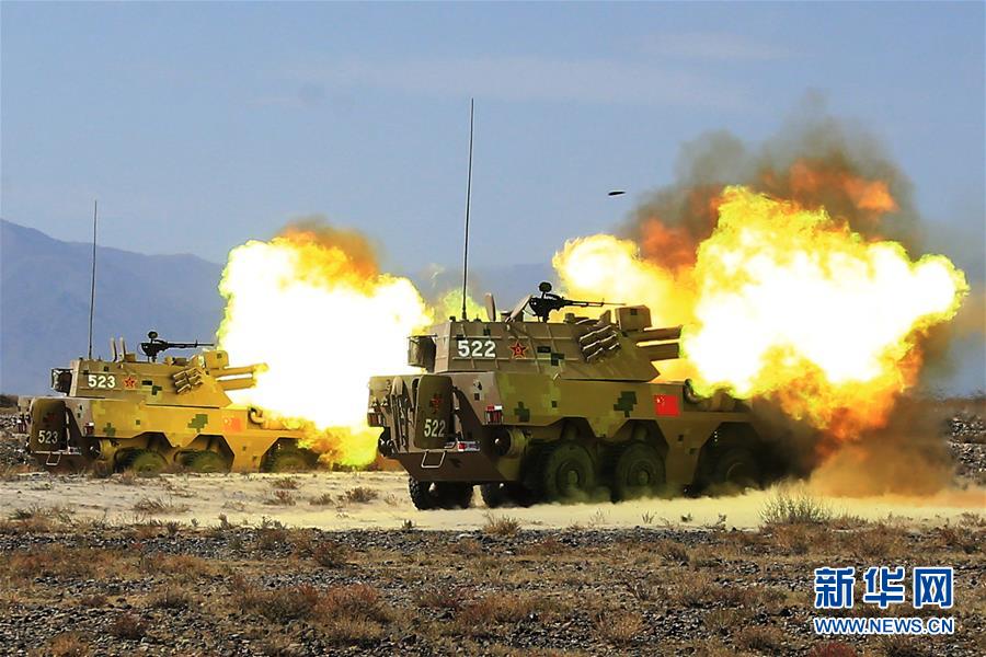 （国际）（3）&ldquo;和平使命&mdash;2016&rdquo;上合组织联合反恐军事演习举行三次实兵实弹合练