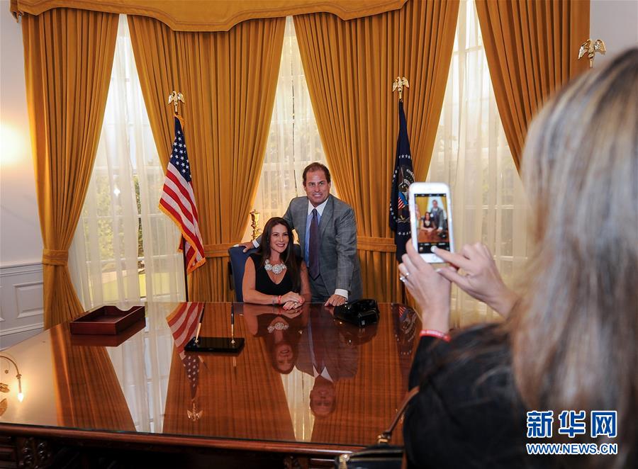 （国际）（4）尼克松图书馆重新开放　中国馆引人注目