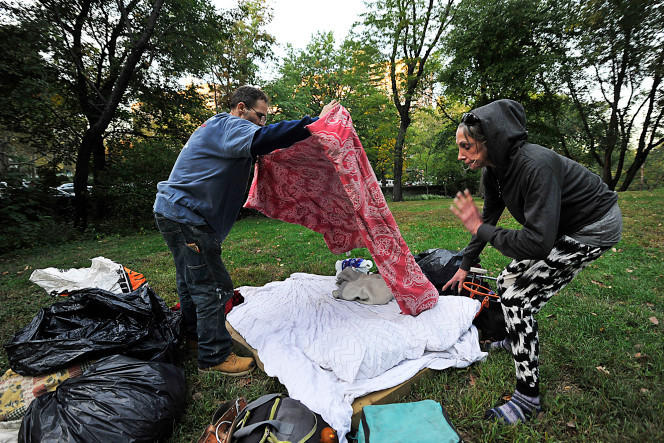 组图：纽约富家女败光家财 成中央公园流浪汉 