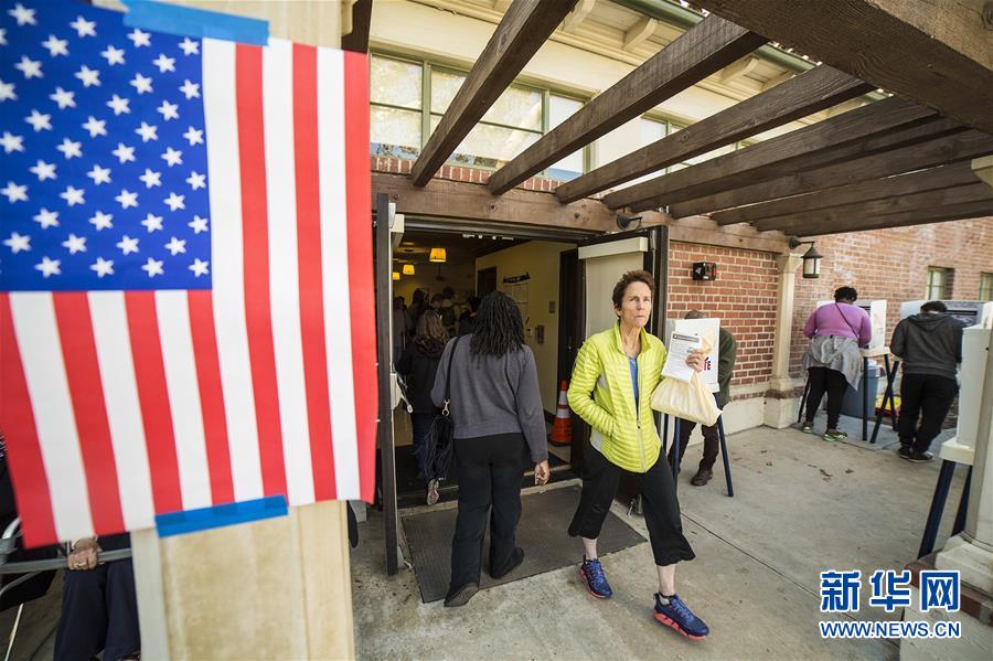 （XHDW）（1）洛杉矶选民参加美国大选提前投票