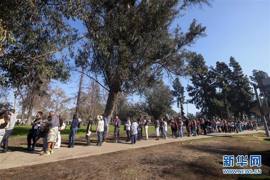 （XHDW）（2）洛杉矶选民参加美国大选提前投票