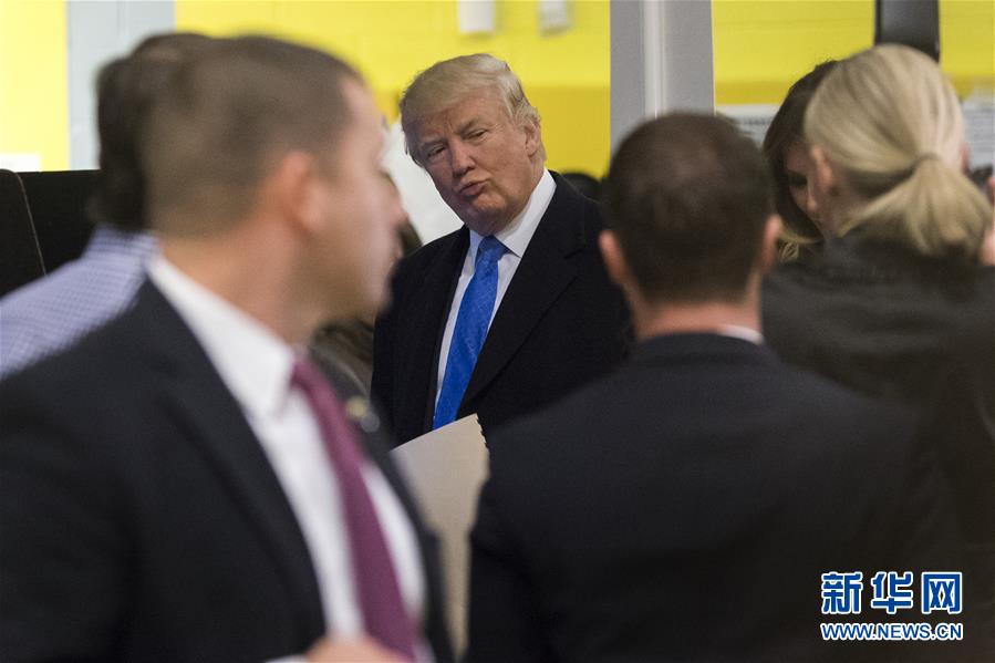 （国际）（2）唐纳德&middot;特朗普参加美国总统选举投票
