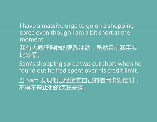 双十一来了，剁手党们准备好了吗？疯狂购物英语怎么说？