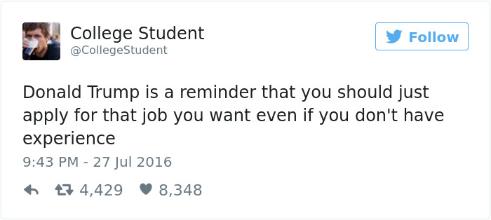 特朗普胜选惊呆网友 用恶搞表示抗议