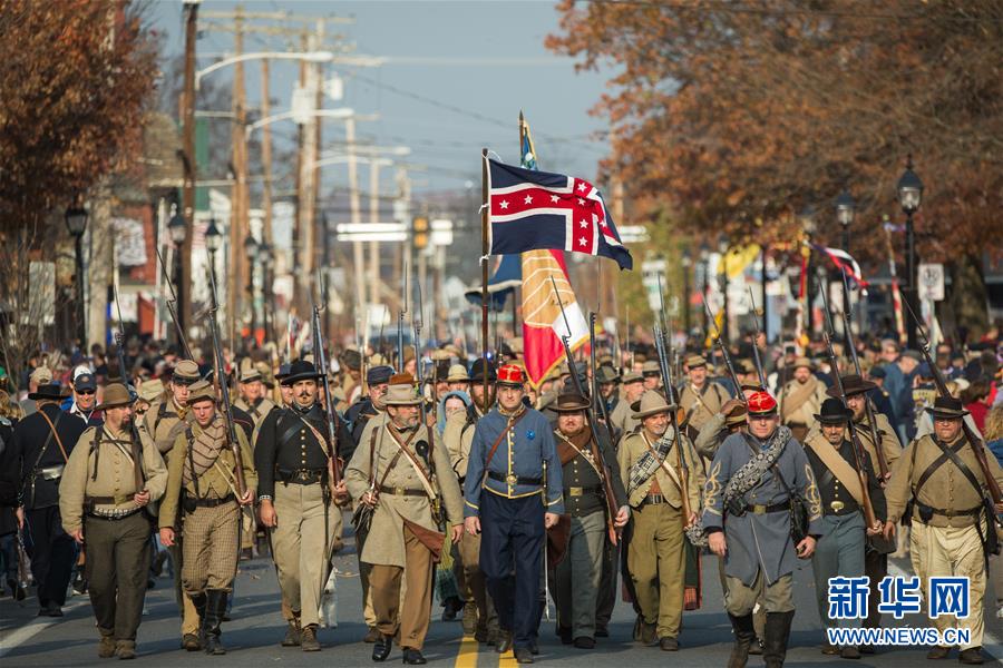 （国际）（1）美国举行葛底斯堡战役阵亡士兵纪念活动
